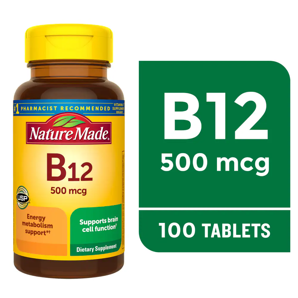 0003160401290 Nature Made, Vitamin B12 500 mcg (100 Tablets) - Image 1