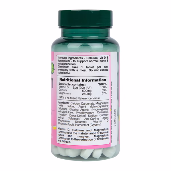 Holland & Barrett Calcium Magnesium Vitamin D & Zinc (120 Tablets) - Image 4