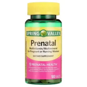 Spring Valley Prenatal Multivitamin/Multimineral for Pregnant and Nursing Women (100 Tablets)