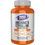 NOW Foods Arginine & Citrulline (120 Veg Capsules)