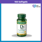 Nature's Bounty D3 50 mcg (2000 IU) 150 Softgels
