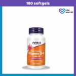 NOW Vitamin D3 (25 mcg) 1000 IU -180 Softgels
