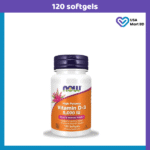 NOW Vitamin D3 (125 mcg) 5000 IU -120 Softgels