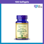 Puritan's Pride Vitamin D3 (25 mcg) 1000 IU -100 Softgels