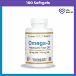 California Gold Nutrition Omega-3 Premium Fish Oil (100 Softgels)