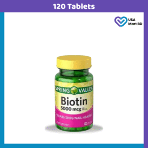 Spring Valley Biotin 5,000 mcg, 120 Tablets