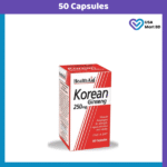 HealthAid Korean Ginseng 250mg - 50 Capsules