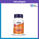 NOW Vitamin D3 (50 mcg) 2000 IU -120 Softgels