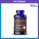 Puritan’s Pride Triple Omega 3-6-9 Fish, Flax & Borage Oils (120 Softgels)