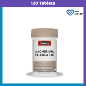 Swisse Ultiboost Magnesium, Calcium + Vitamin D - Supports Healthy Muscle Function - 120 Tablets