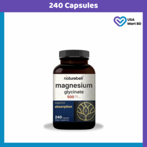 Naturebell Magnesium Glycinate 500mg (240 Capsules)