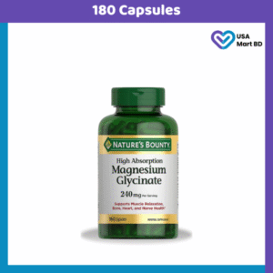 Nature's Bounty Magnesium Glycinate 240mg- (180 Capsules)
