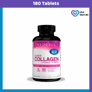 NeoCell Super Collagen (Types 1 & 3) + Vitamin C & Biotin (180 Tablets)