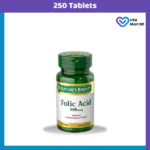 Nature's Bounty, Folic Acid 800 mcg (250 Tablets)