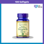 Puritan's Pride Vitamin D3 (25 mcg) 1000 IU -100 Softgels