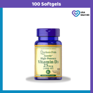 Puritan's Pride Vitamin D3 (25 mcg) 1000 IU -100 Softgels