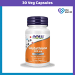 NOW Foods Supplements, Glutathione 500 mg, With Milk Thistle Extract & Alpha Lipoic Acid, Free Radical Neutralizer*, (30 Veg Capsules)