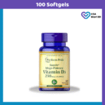 Puritan's Pride Vitamin D3 (250 mcg) 10000 IU -100 Softgels