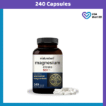 Naturebell Magnesium Citrate 500mg (240 Capsules) | 3rd Party lab tested