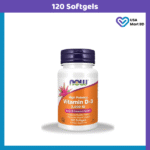 NOW Vitamin D3 (50 mcg) 2000 IU -120 Softgels
