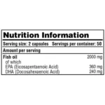 Galvanize Nutrition Omega 3 Fatty Acids (100 Capsules) - Image 2
