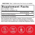 Force Factor Caffeine 200 mg (100 Tablets) - Image 2