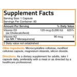 Bronson Vitamin K2 Plus D3 Extra Strength (60 Capsules) - Image 3