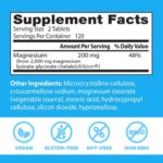 Doctor's Best, High Absorption Magnesium 200 mg (240 Tablets) - Image 2