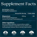 Doctor's Best High Absorption Magnesium Glycinate Lysinate (120 Tablets) - Image 2