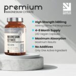 Vitabright Magnesium Citrate 1480mg | 240 Capsules - Image 3
