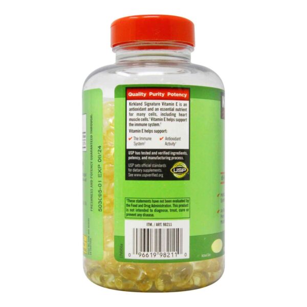 Kirkland, Vitamin E 400 IU (500 Softgels) - Image 2