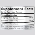 NOW Foods Arginine & Citrulline (120 Veg Capsules) - Image 2