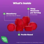 Natrol Melatonin Gummies, Sleep Support for Adults, 10 mg Melatonin Supplement for Sleeping, Strawberry-Flavored | 90 Gummies - Image 3
