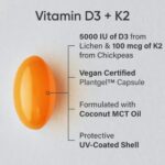 Sports Research SR Plant Based Vitamin D3 125mg + K2 100mcg (160 Veggie Softgels) - Image 3