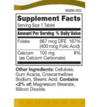 21st Century Folic Acid 400 mcg 250 Tablets - Image 2