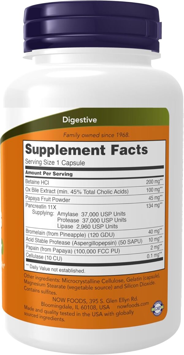 NOW Foods Super Enzymes (90 Capsules) - Image 2