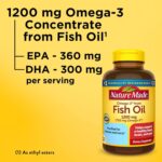 Nature Made Fish Oil Omega-3 1200mg (100 Softgels) - Image 2