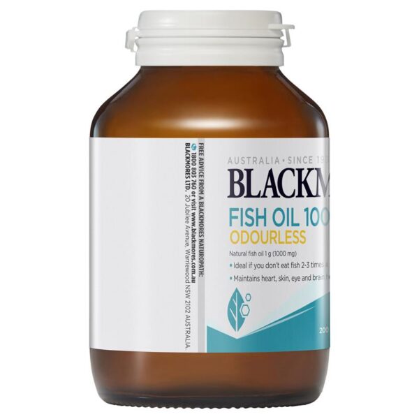 Blackmores Odourless Fish Oil 1000mg (200 Capsules) - Image 3