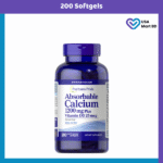 Puritan's Pride, Absorbable Calcium 1200 mg with Vitamin D 1000 IU (200 Softgels)
