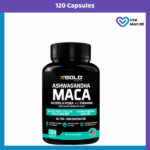 X Gold Health Ashwagandha & Maca Root Black Extract plus, Rhodiola Rosea & L-Theanine (120 Capsules)