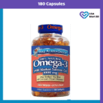 Pure Alaska Omega-3 Wild Alaskan Salmon Fish Oil 1000mg (180 Capsules)