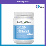 Healthy Care Fish Oil 1000mg Omega-3 - (400 capsules)
