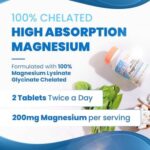 Doctor's Best High Absorption Magnesium Glycinate Lysinate (120 Tablets) - Image 3