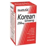HealthAid Korean Ginseng 250mg - 50 Capsules