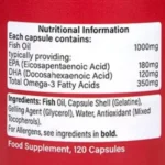 Holland & Barrett Omega 3 Fish Oil 1000mg (120 Capsules) - Image 3