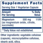 Life Extension Magnesium Caps 500mg (100 Capsules) - Image 2