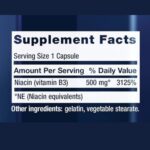 Life Extension, Vitamin B3 Niacin 500 mg (100 Capsules) - Image 2