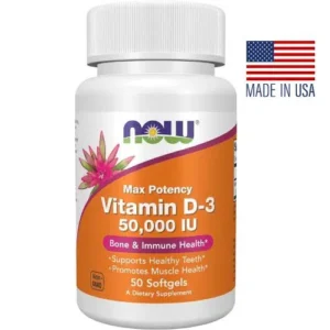 NOW Foods, Vitamin D-3 Max Potency 50000 IU (50 softgels)