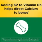 Nature Made Vitamin D3 K2, 5000 IU (125 mcg) Vitamin D (30 Softgels) - Image 3