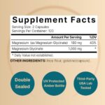 Naturebell Magnesium Glycinate 1000mg (240 Capsules) - Image 2